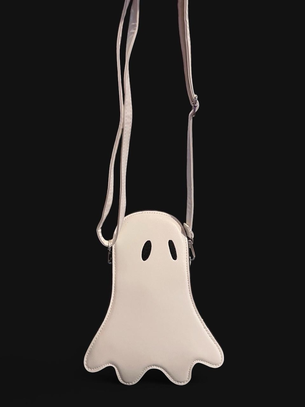 Brand New White Ghost Crossbody Bag - Cute Halloween Spooky Novelty Purse - Picture 8 of 8
